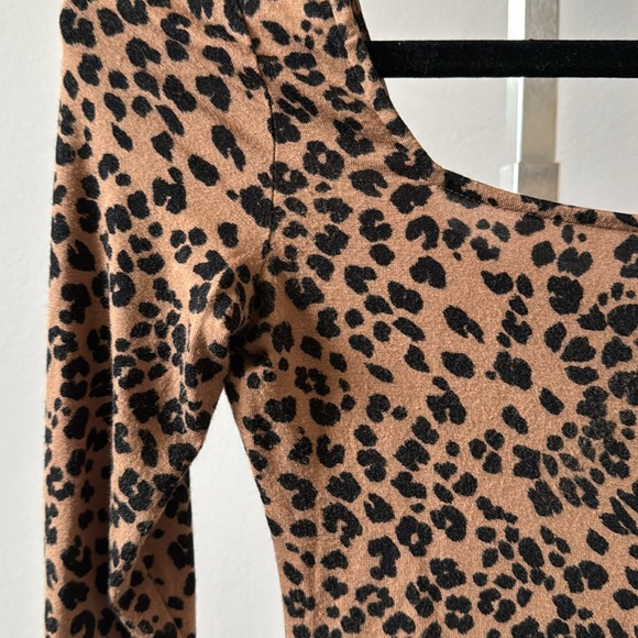 & Other Stories leopard jersey bodysuit sz 6 - Picture 2 of 8